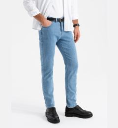 Снимка на Ombre Classic men's SLIM FIT jeans with elastane - light blue