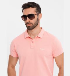 Снимка на Ombre Cotton pique knit polo shirt - pink