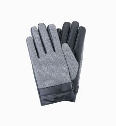 Снимка на Ombre Elegant men's wool blend gloves - grey melange