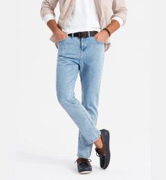 Снимка на Ombre Marbled men's CARROT FIT denim pants - light blue