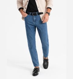 Снимка на Ombre Marbled men's denim pants CARROT FIT - dark blue