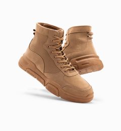 Снимка на Ombre Men's ankle sneaker boots with sculpted sole - sand
