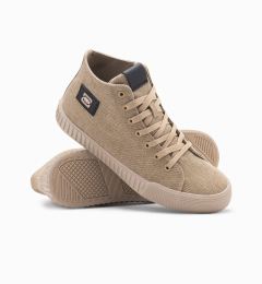 Снимка на Ombre Men's canvas high top sneakers shoes - light brown