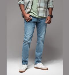 Снимка на Ombre Men's classic washed REGULAR FIT jeans - light blue