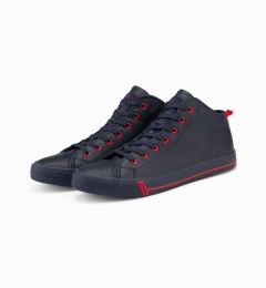Снимка на Ombre Men's contrast sneakers with raised upper - navy blue