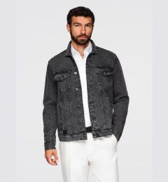 Снимка на Ombre Men's denim jacket katana with washem - black