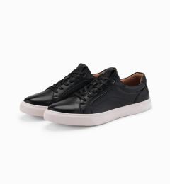 Снимка на Ombre Men's eco leather sneakers shoes - black