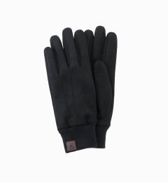 Снимка на Ombre Men's eco suede gloves with welt - black