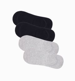 Снимка на Ombre Men's foot socks 4-pack - grey-black OM-SOSS