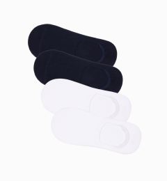 Снимка на Ombre Men's foot socks 4-pack - white and navy OM-SOSS