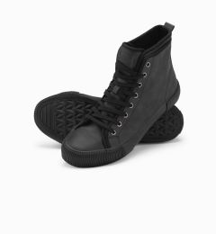 Снимка на Ombre Men's high-top sneakers with decorative upper - graphite