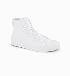 Снимка на Ombre Men's high-top sneakers with zipper for easy on - white