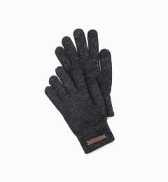 Снимка на Ombre Men's knitted gloves with wool - black melange