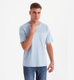 Снимка на Ombre Men's LOOSE FIT t-shirt with pocket - blue