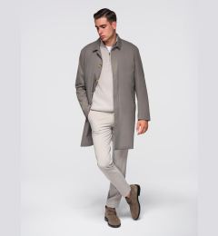 Снимка на Ombre Men's minimalist coat with detachable vest - ash