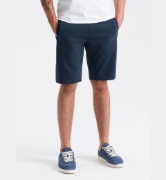 Снимка на Ombre Men's pre-knee BASIC sweat shorts - navy blue