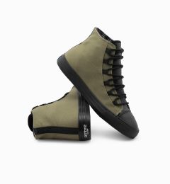 Снимка на Ombre Men's shoes sneakers in combined materials - olive