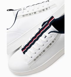 Снимка на Ombre Men's shoes sneakers with contrasting details - white
