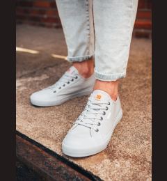 Снимка на Ombre Men's short sneakers monocolor - gray