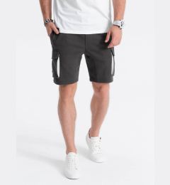 Снимка на Ombre Men's shorts with cargo pockets - dark grey
