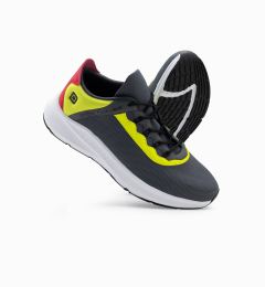 Снимка на Ombre Men's sneakers with neon inserts - graphite
