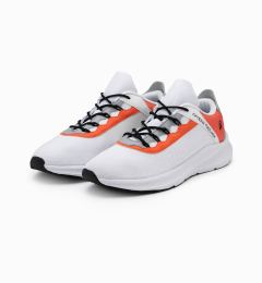 Снимка на Ombre Men's sneakers with neon inserts - white