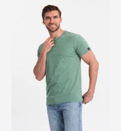 Снимка на Ombre Men's t-shirt with decorative confetti effect - green