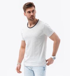 Снимка на Ombre Men's t-shirt with raw finish - ecru