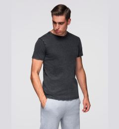 Снимка на Ombre Men's T-shirt with wash effect - black