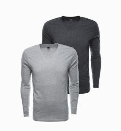 Снимка на Ombre Men's V-NECK longsleeve set - mix 2