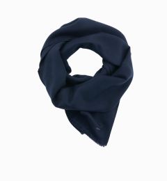 Снимка на Ombre Monochrome men's scarf with tassels - navy blue
