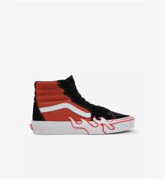 Снимка на Orange and Black Mens Sneakers VANS SK8-Hi Flame - Men