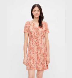 Снимка на Orange Floral Dress Pieces Emanuelle - Women