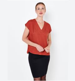 Снимка на Orange patterned blouse CAMAIEU - Women