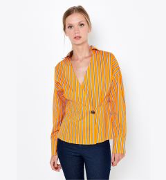 Снимка на Orange Striped Blouse CAMAIEU - Women