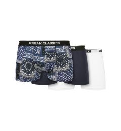Снимка на Organic Boxer Shorts 3-Pack Navy+Navy+White Scarf
