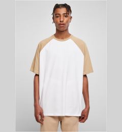 Снимка на Organic Oversized Raglan T-Shirt White/Beige Union