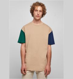 Снимка на Organic oversized T-shirt Colorblock unionbeige