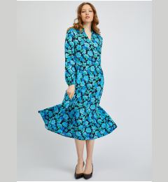 Снимка на Orsay Black and Blue Ladies Patterned Dress - Women