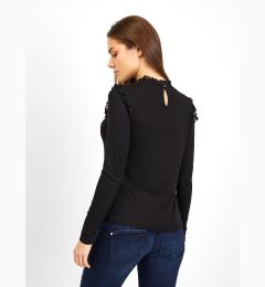 Снимка на Orsay Black Women's T-shirt with Lace Detail - Women