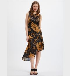 Снимка на Orsay Brown-Black Ladies Satin Dress - Women