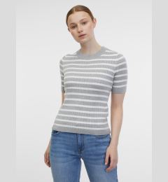 Снимка на Orsay Light Grey Women's Striped Knit Top - Women's