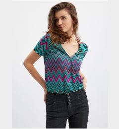 Снимка на Orsay Pink-Green Women Patterned T-Shirt - Women