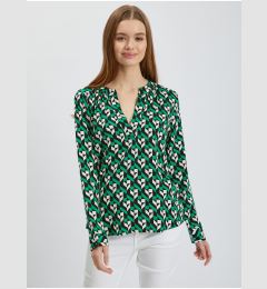 Снимка на Orsay White-Green Ladies Patterned Blouse - Ladies