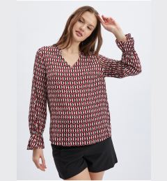 Снимка на Orsay White-Red Ladies Patterned Blouse - Ladies