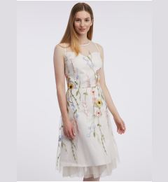 Снимка на Orsay White Women's Flowered Knee Dress - Women