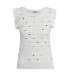 Снимка на Orsay White Women's Polka Dot Sweater T-Shirt - Women