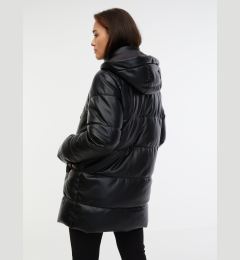 Снимка на Orsay Women's Black Quilted Faux Leather Coat - Women