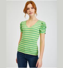 Снимка на Orsay Yellow-Green Womens Striped T-Shirt - Women