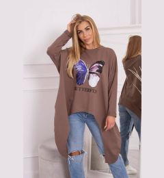 Снимка на Oversize mocca print blouse